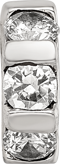 Sterling Silver Reflections CZ Bead