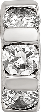 Sterling Silver Reflections CZ Bead