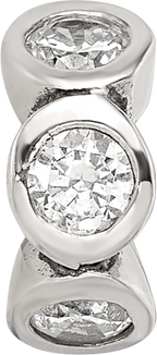 Sterling Silver Reflections CZ Bead