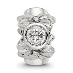 Sterling Silver Reflections CZ Bead
