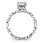 Emerald-Cut Lab-Grown Diamond Engagement Ring in 14K White Gold (1 5/8 ct. tw.), Size 7 - Sophia Jewelers