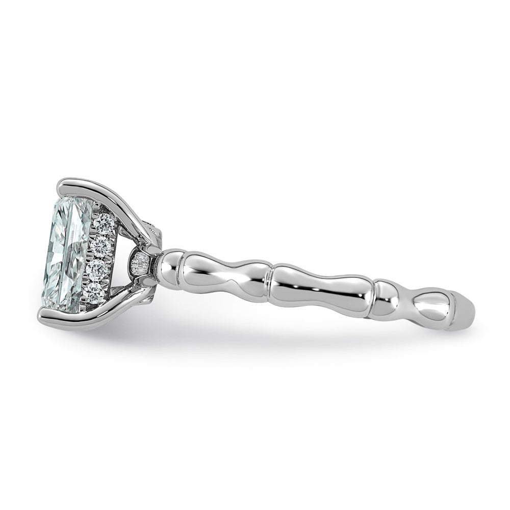 Emerald-Cut Lab-Grown Diamond Engagement Ring in 14K White Gold (1 5/8 ct. tw.), Size 7 - Sophia Jewelers