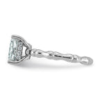 Emerald-Cut Lab-Grown Diamond Engagement Ring in 14K White Gold (1 5/8 ct. tw.), Size 7 - Sophia Jewelers