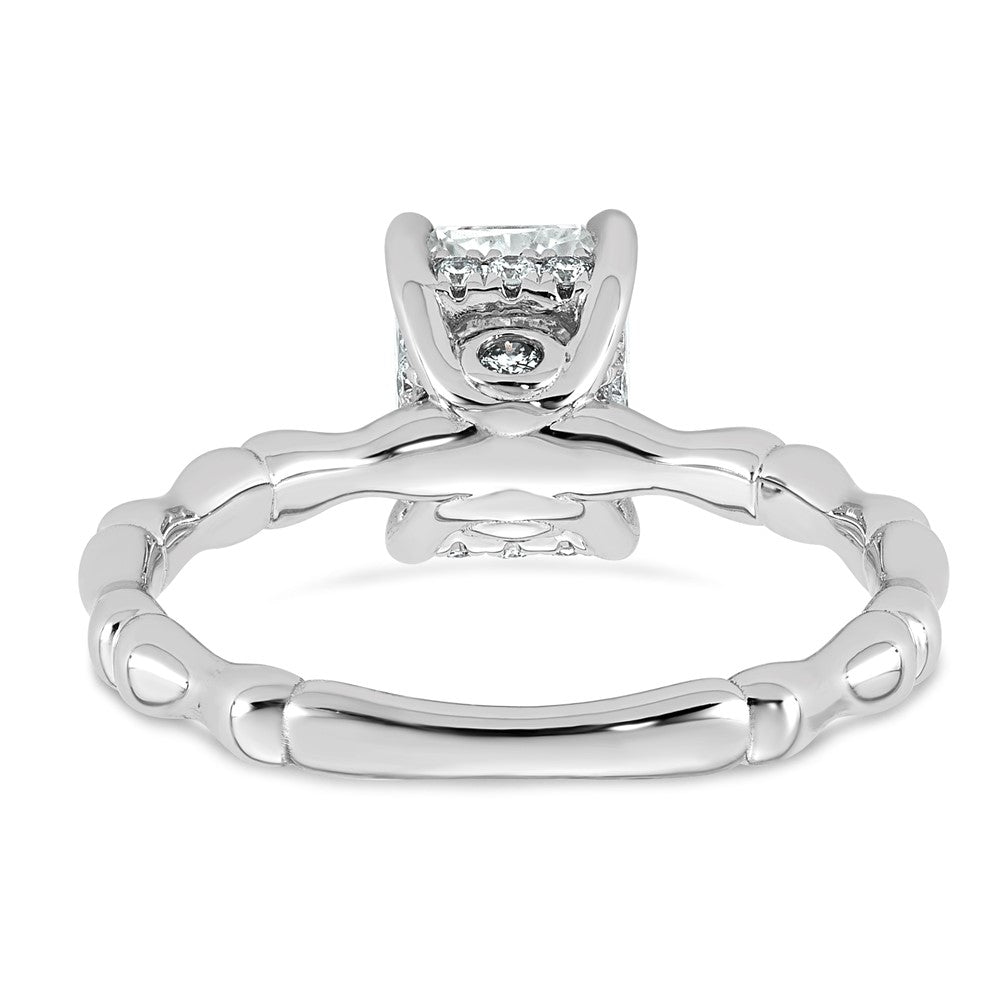 Emerald-Cut Lab-Grown Diamond Engagement Ring in 14K White Gold (1 5/8 ct. tw.), Size 7 - Sophia Jewelers