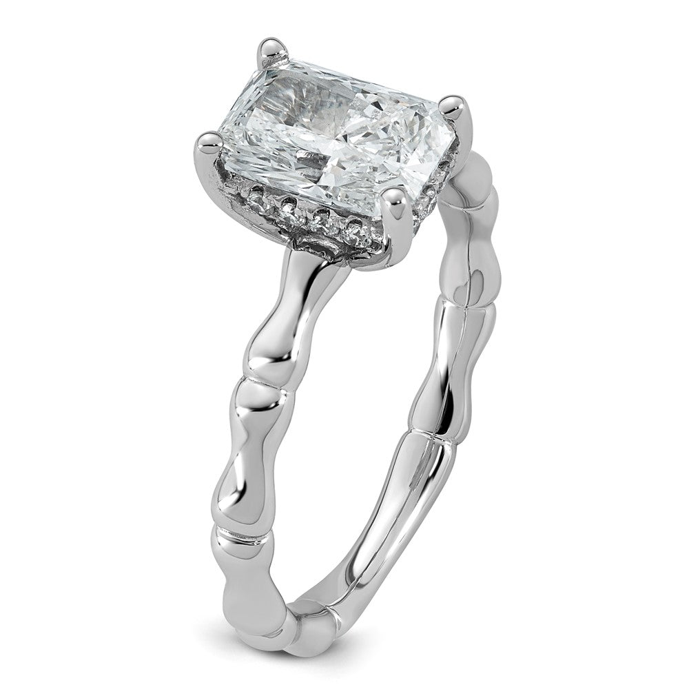 Emerald-Cut Lab-Grown Diamond Engagement Ring in 14K White Gold (1 5/8 ct. tw.), Size 7 - Sophia Jewelers