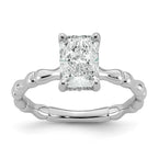Emerald-Cut Lab-Grown Diamond Engagement Ring in 14K White Gold (1 5/8 ct. tw.), Size 7 - Sophia Jewelers