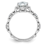 Halo Oval Lab-Grown Diamond Engagement Ring in 14K White Gold (1 5/8 ct. tw.), Size 7 - Sophia Jewelers