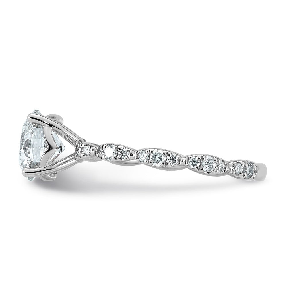 Comp Certified Round Lab-Grown Diamond Engagement Ring in 14K White Gold (1 7/8 ct. tw.), Size 7 - Sophia Jewelers