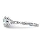 Comp Certified Round Lab-Grown Diamond Engagement Ring in 14K White Gold (1 7/8 ct. tw.), Size 7 - Sophia Jewelers