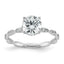 Comp Certified Round Lab-Grown Diamond Engagement Ring in 14K White Gold (1 7/8 ct. tw.), Size 7 - Sophia Jewelers