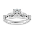 Round Lab-Grown Diamond Engagement Ring in 14K White Gold (1 3/4 ct. tw., VS+ F+), Size 7 - Sophia Jewelers