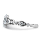 Oval Lab-Grown Diamond Engagement Ring in 14K White Gold (1 3/4 ct. tw.), Size 7 - Sophia Jewelers