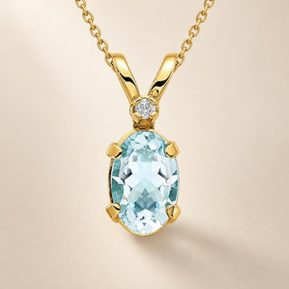 Aquamarine Pendants - Sophia Jewelers