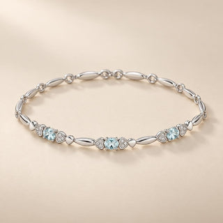 White Gold Aquamarine Jewelry - Sophia Jewelers