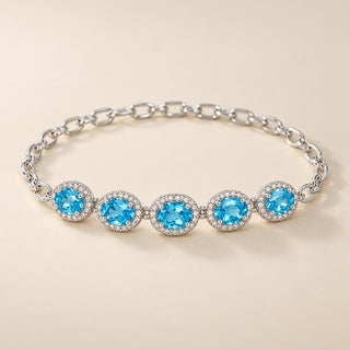 Blue Topaz Bracelets - Sophia Jewelers