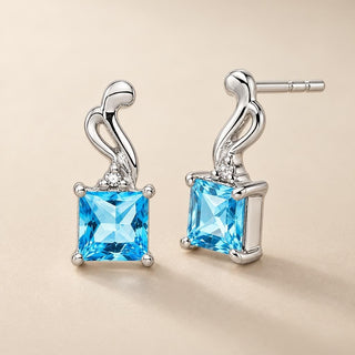 Blue Topaz Earrings - Sophia Jewelers