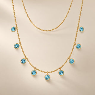 Blue Topaz Necklaces - Sophia Jewelers