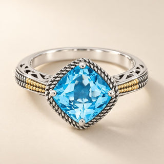 Sterling Silver Blue Topaz Jewelry - Sophia Jewelers