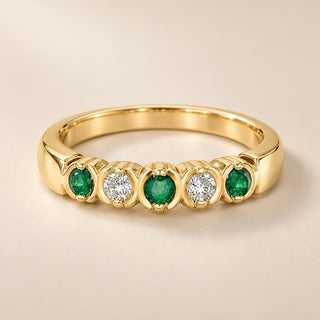 Yellow Gold Emerald Jewelry - Sophia Jewelers
