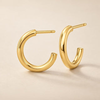 Huggie Gold Hoop Earrings - Sophia Jewelers
