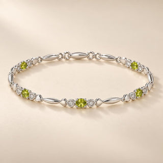 White Gold Peridot Jewelry - Sophia Jewelers