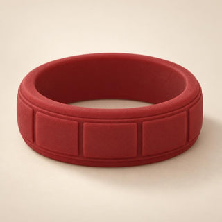 Red, Orange & Yellow Silicone Wedding Bands - Sophia Jewelers