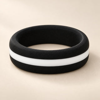 Two-Tone Silicone Wedding Bands - Sophia Jewelers