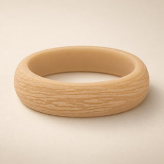 White & Neutral Silicone Wedding Bands - Sophia Jewelers
