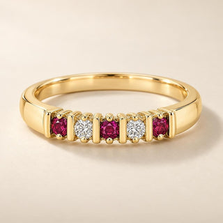 Yellow Gold Ruby Jewelry - Sophia Jewelers