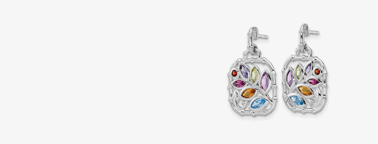 A collection of assorted gemstone earrings, each piece a unique expression of style.