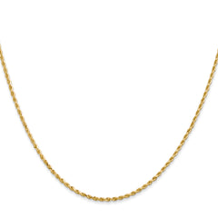 Sophia Jewelers 14K Gold Diamond-Cut Rope Chain with Lobster Clasp