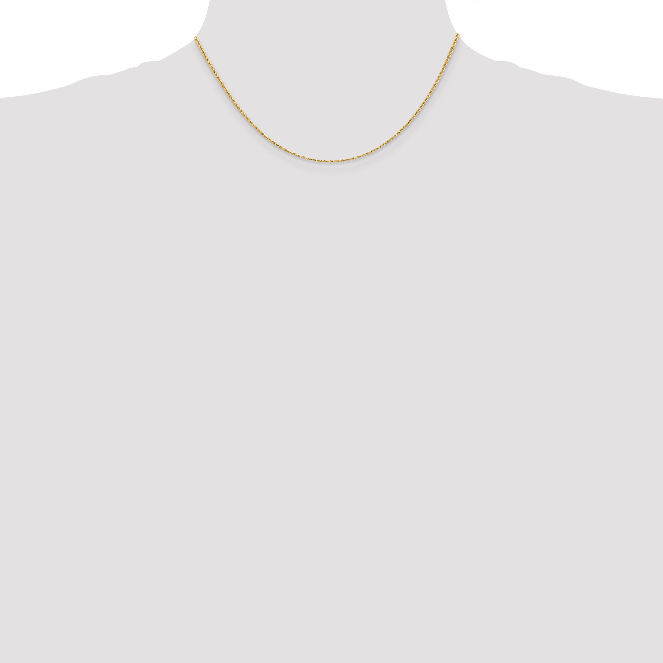 Sophia Jewelers 14K Gold Diamond-Cut Rope Chain with Lobster Clasp