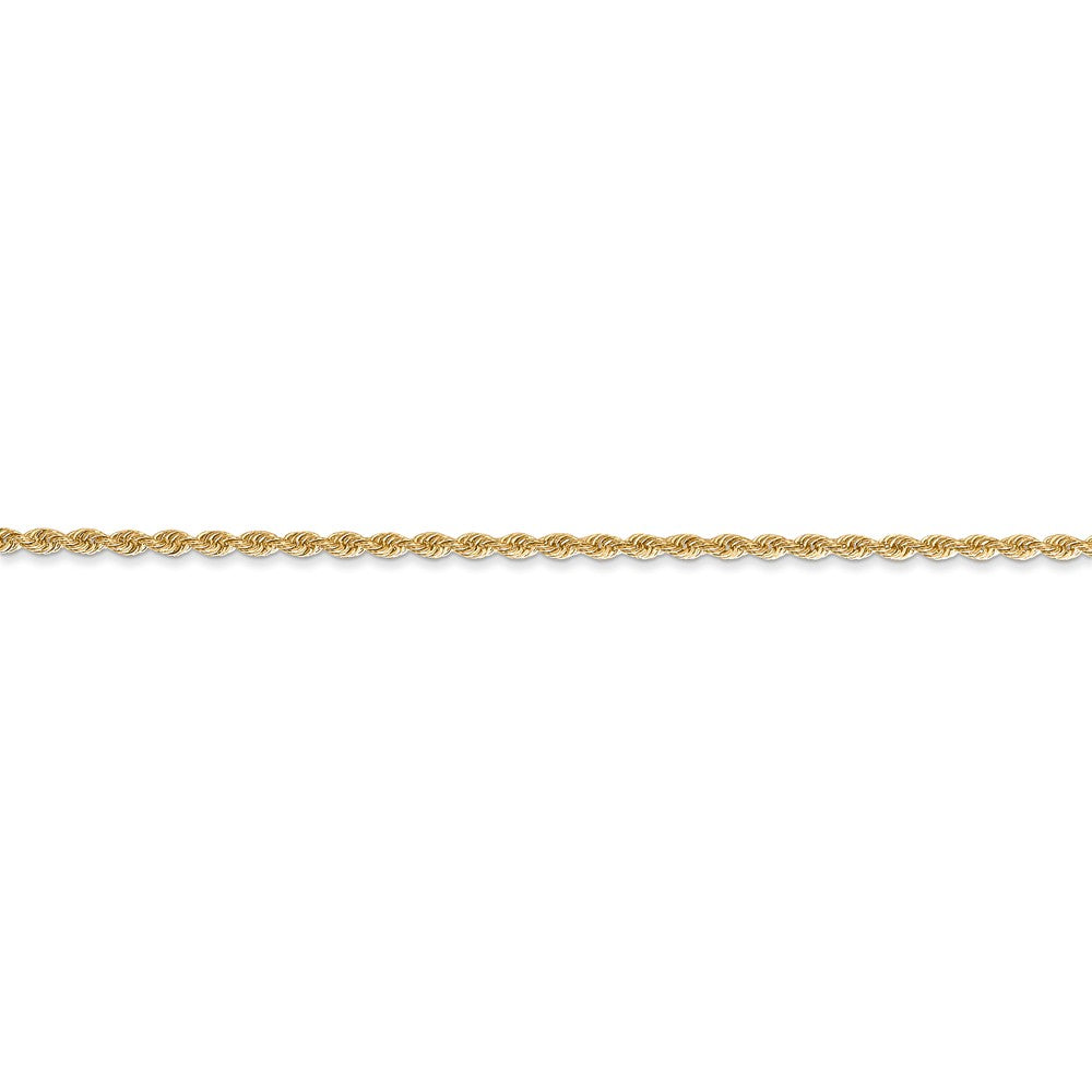 14K 6 inch 1.5mm Regular Rope with Lobster Clasp Chain