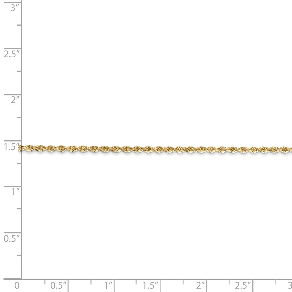 14k 1.50mm Regular Rope Chain