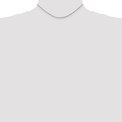 14K White Gold Rope Necklace Diamond-Cut Handmade Elegance by Sophia Jewelers