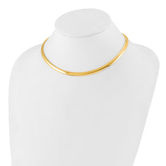 14K 6mm Domed Omega Necklace