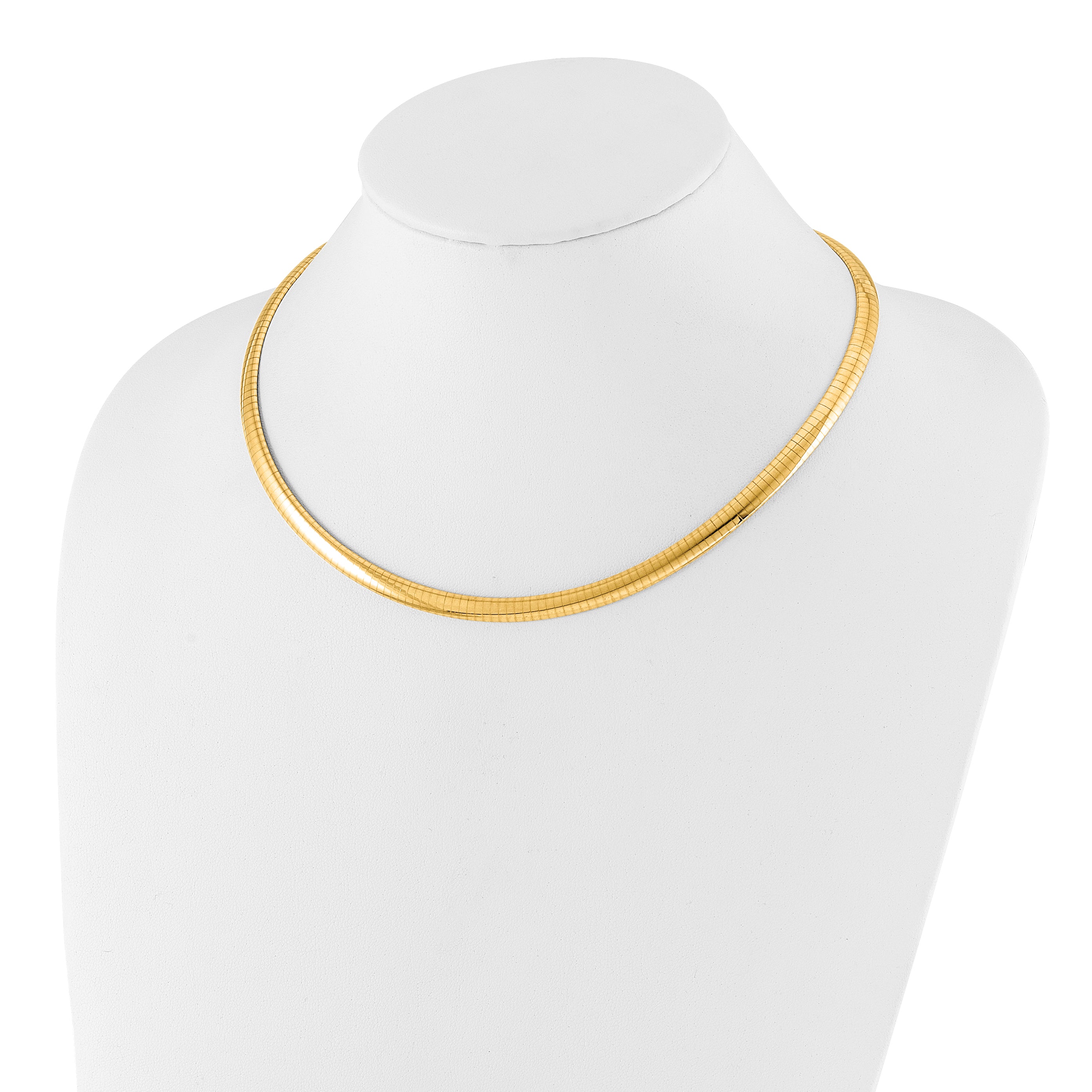 14K 6mm Domed Omega Necklace Secondary image