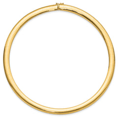 14K 8mm Lightweight Domed Omega Necklace
