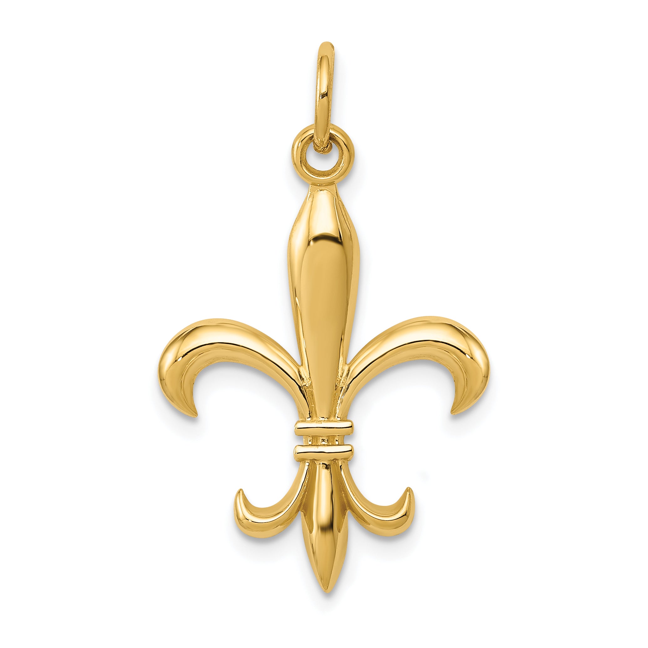 10k Hollow Fleur De Lis Charm Metal Mold