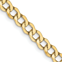 10k 4.3mm Semi-Solid Curb Link Chain