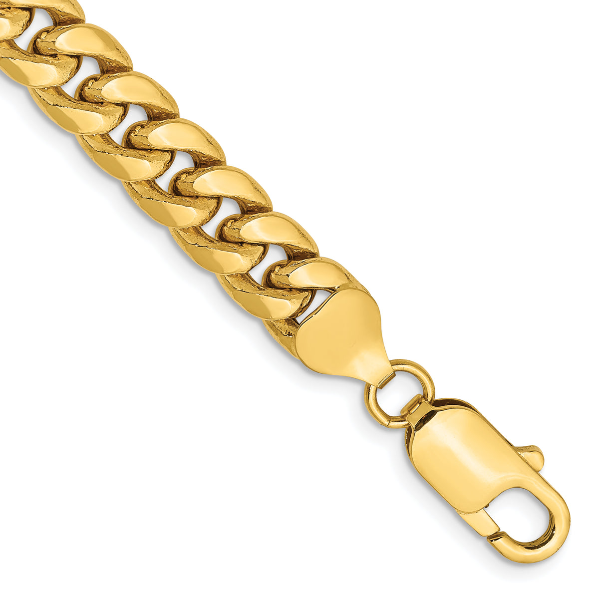 10k 7.3mm Semi-Solid Miami Cuban Chain