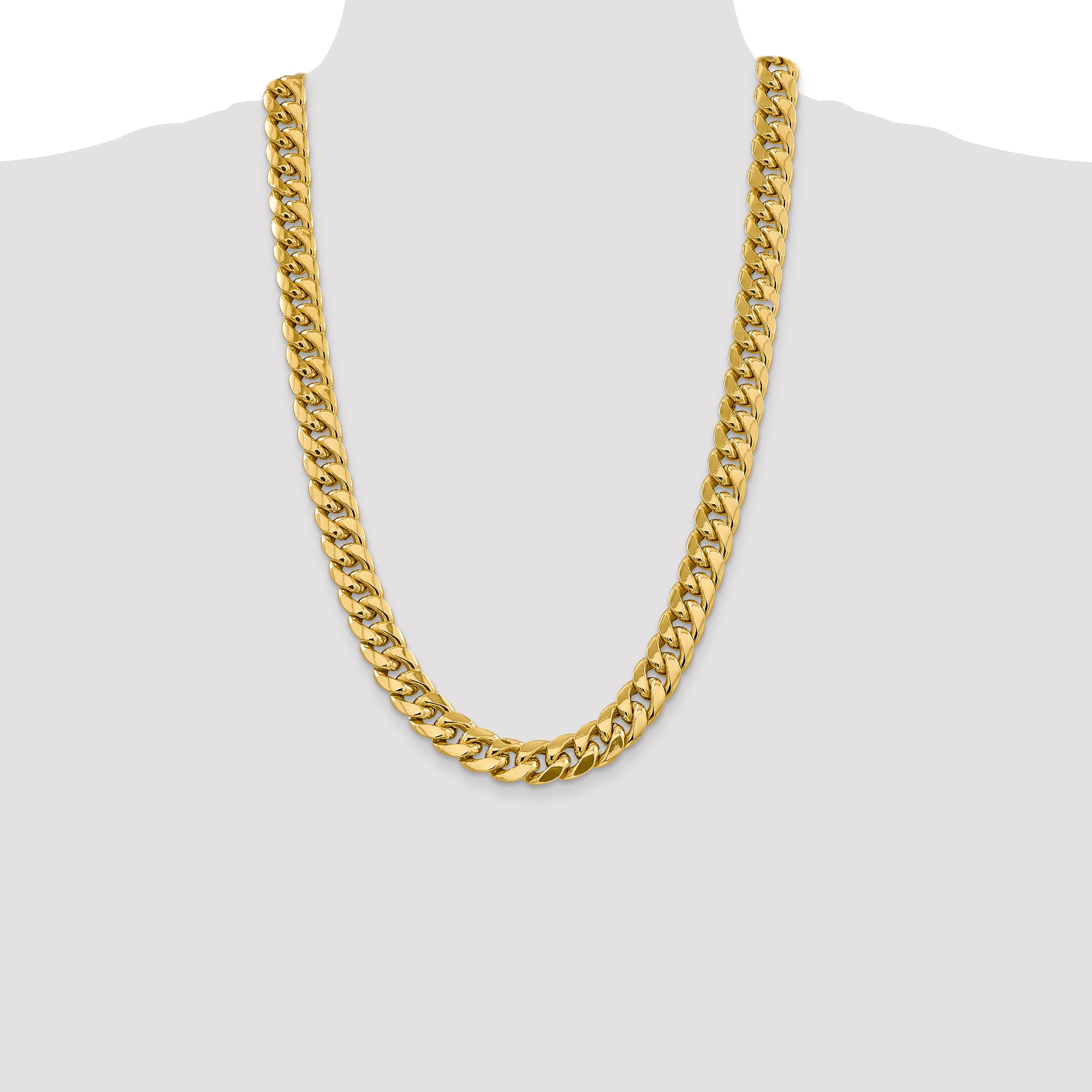 10K 13.2mm Semi-Solid Miami Cuban Chain