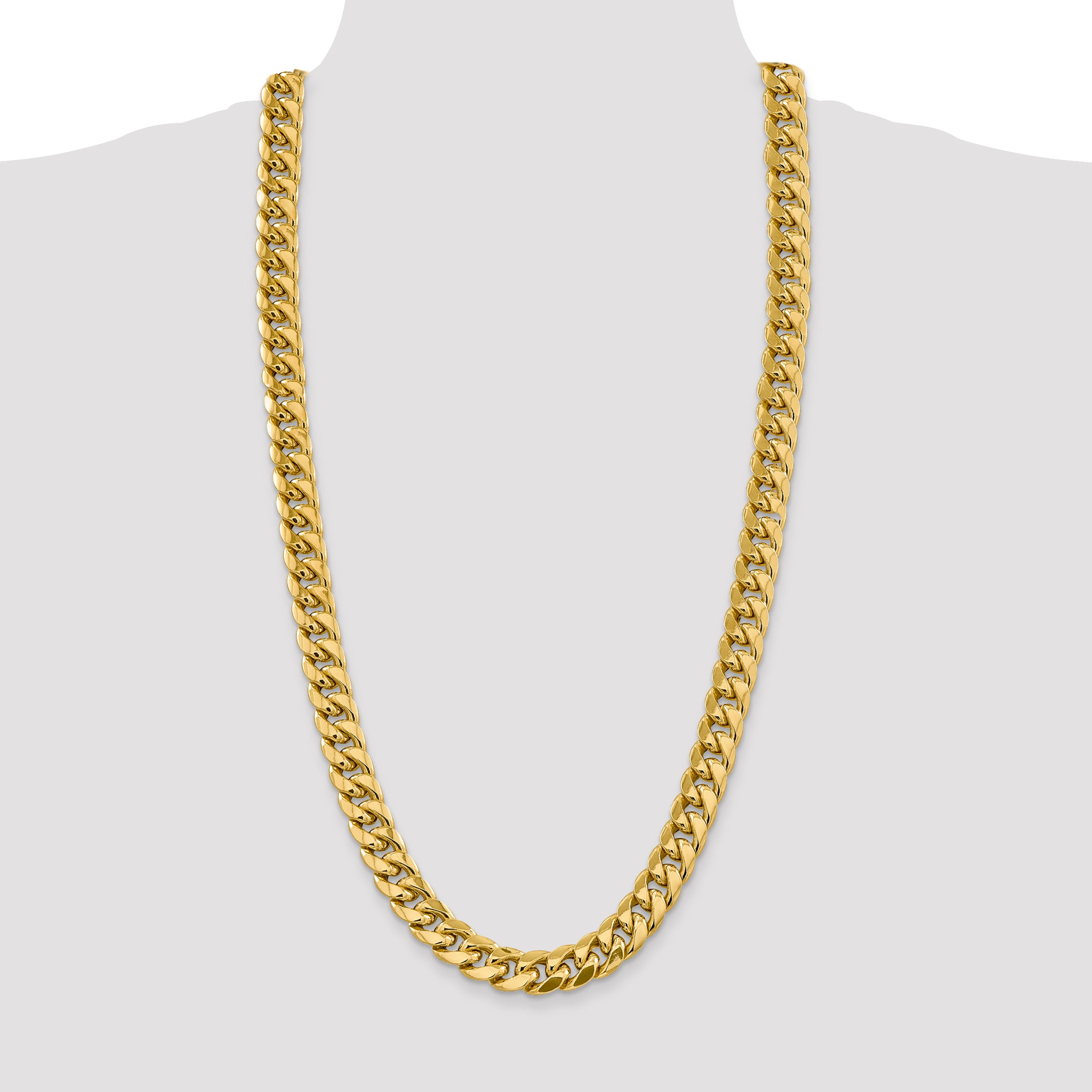 10K 13.2mm Semi-Solid Miami Cuban Chain