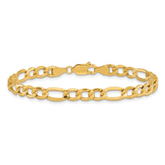 10k 5.35mm Semi-Solid Figaro Chain