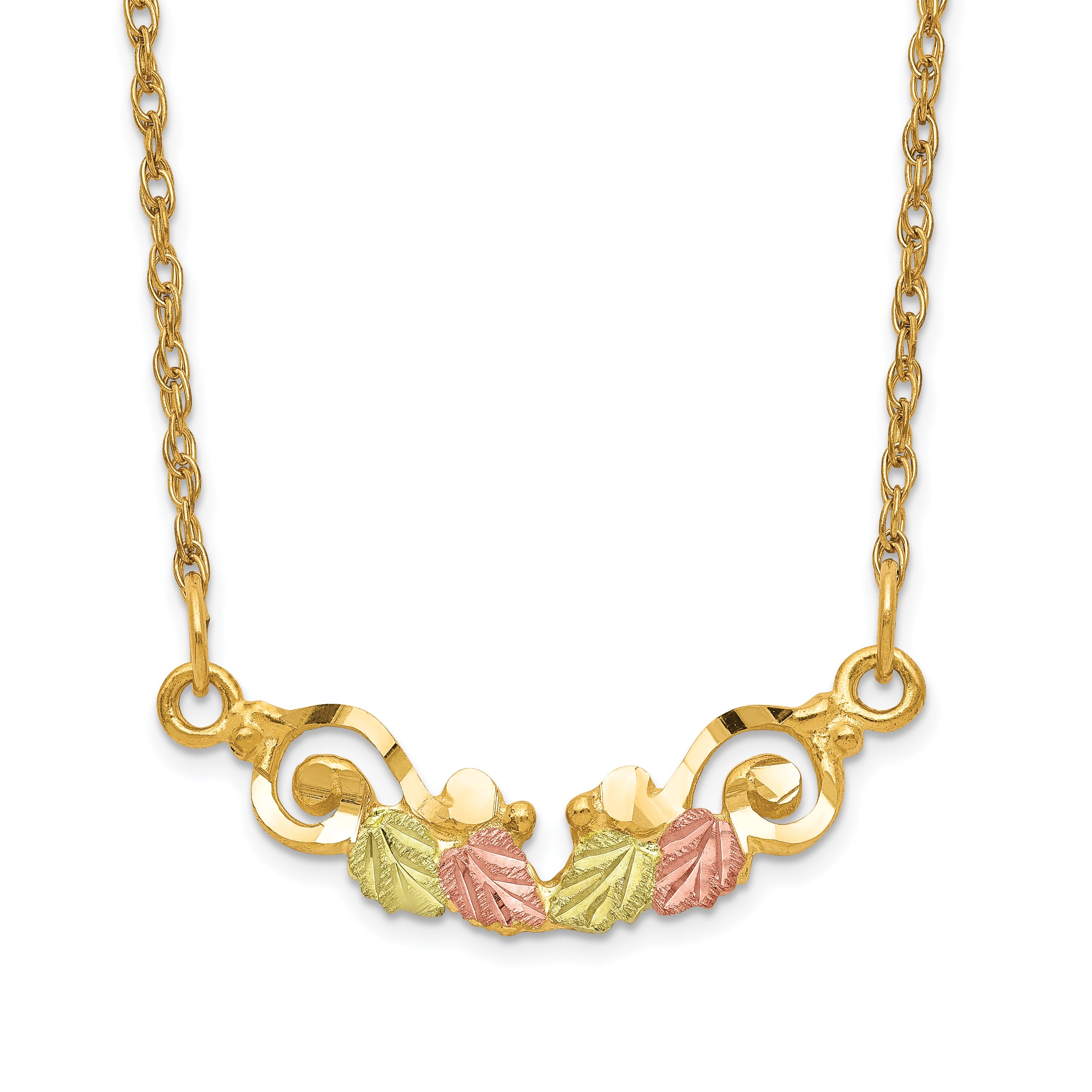 10k Tri-color Black Hills Gold Necklace Main image