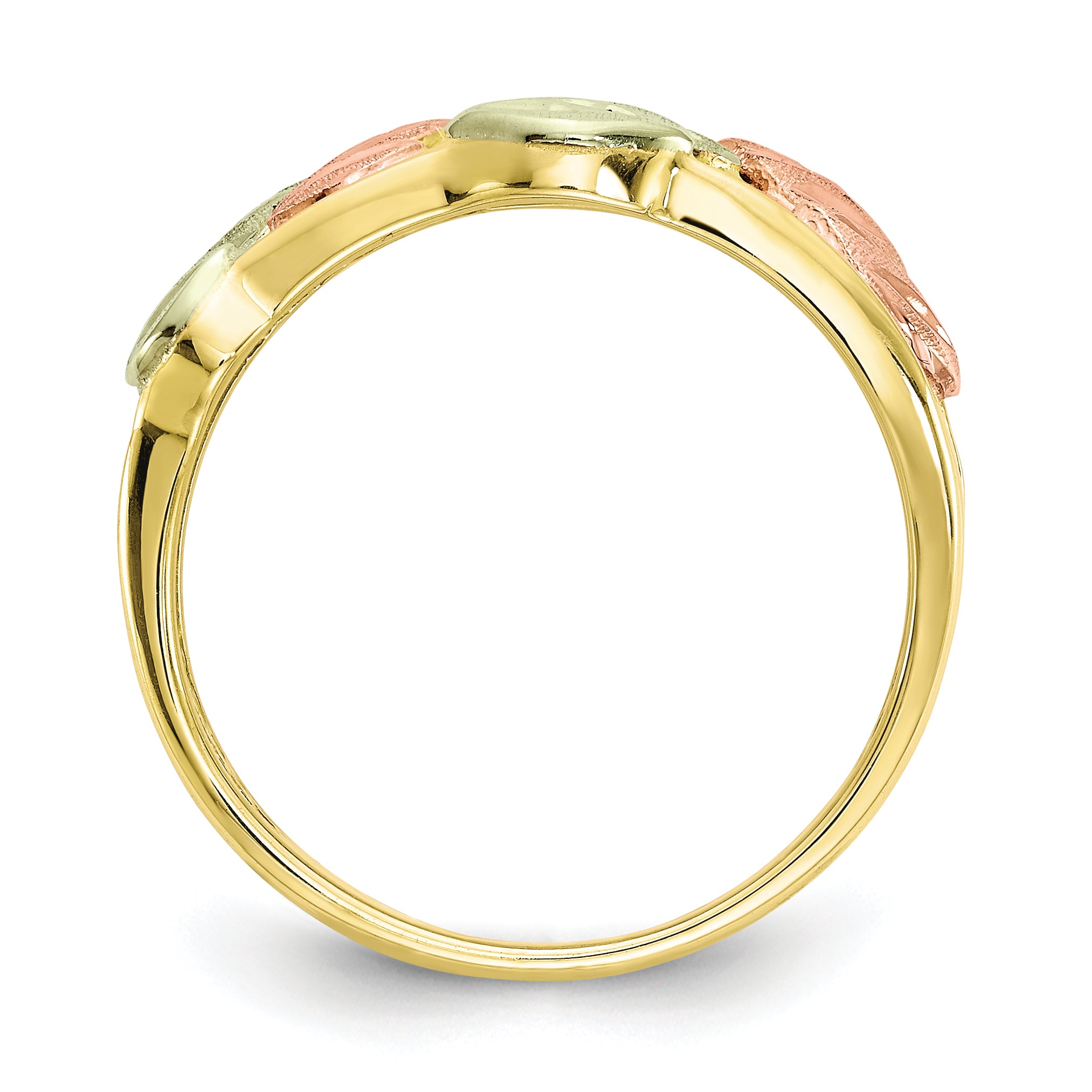 10K Tri-Color Black Hills Gold Ring