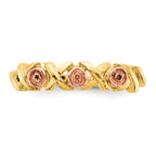 10k With12k Accents Black Hills Gold -X- and Rose Ring