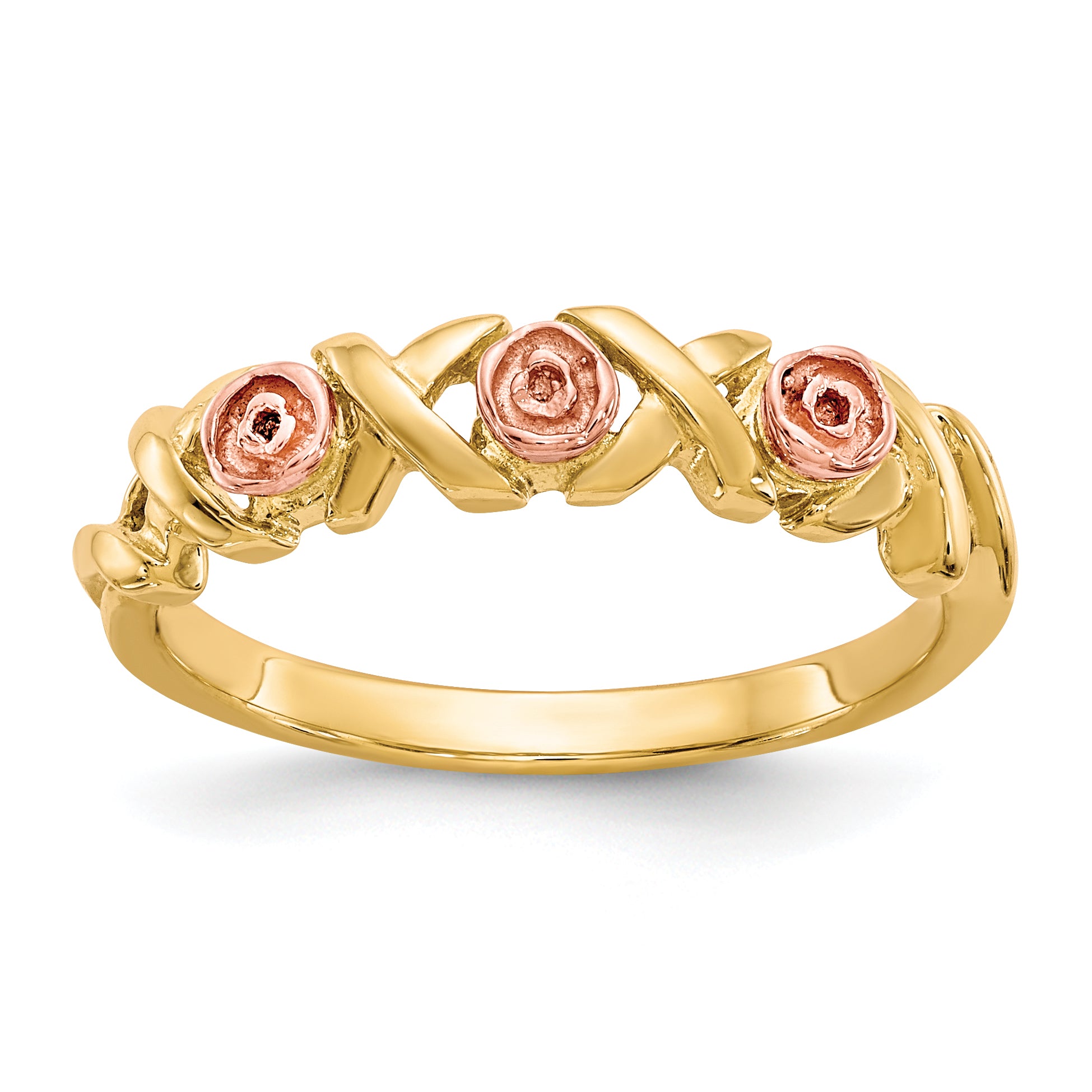 10k With12k Accents Black Hills Gold -X- and Rose Ring Main image