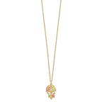 10K Tri-Color Gold Necklace with Themed Pendant by Sophia Jewelers