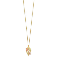 10K Tri-Color Gold Necklace with Themed Pendant by Sophia Jewelers - 18